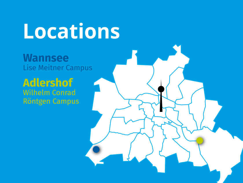HZB locations in Berlin-Wannsee and Berlin-Adlershof and how to find us